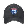 Interstate Sign Baseball Cap Cotton Hats Cowboy Caps Unisex