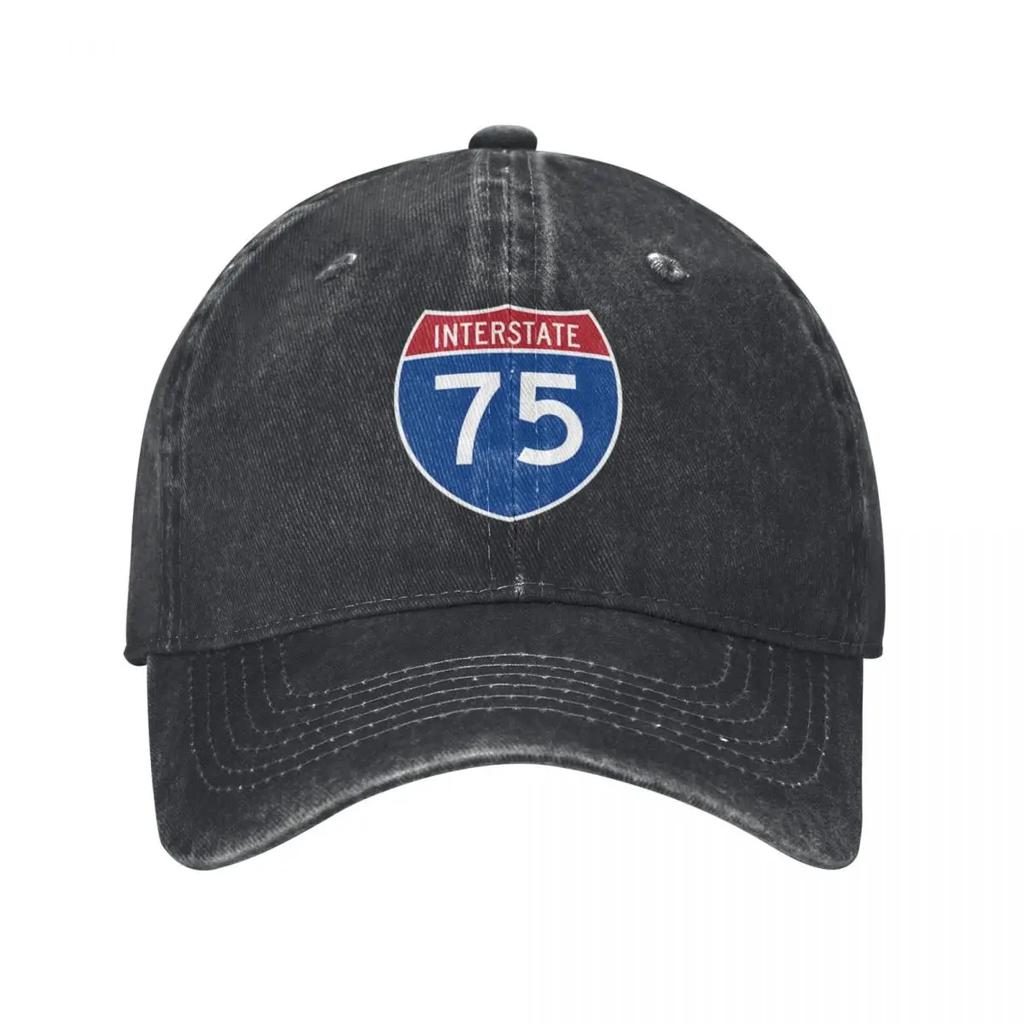 Interstate Sign Baseball Cap Cotton Hats Cowboy Caps Unisex