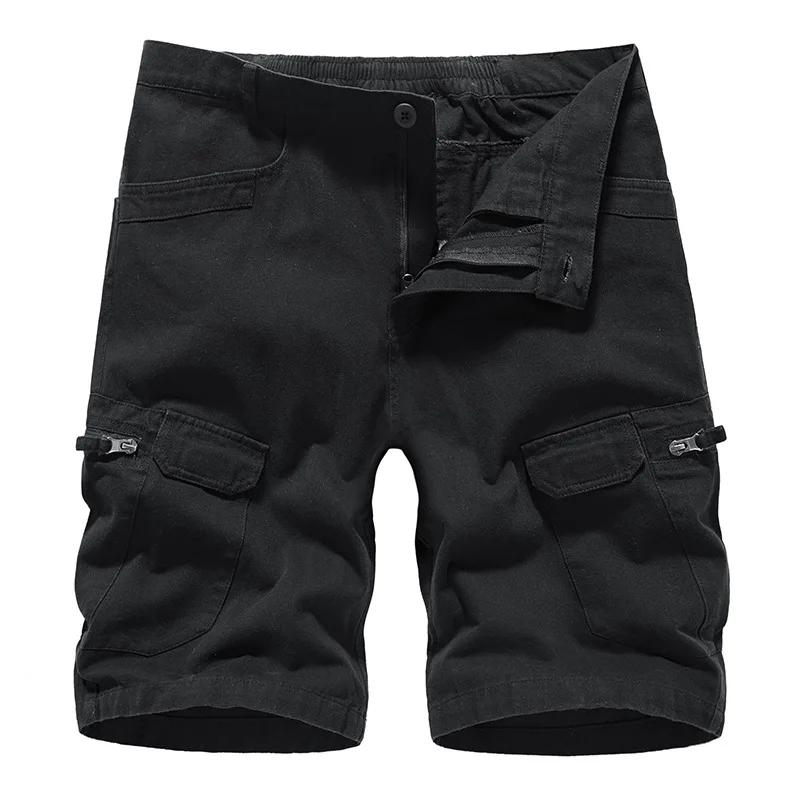 Men Camouflage Cargo Shorts Pockets Summer Camo Men's Short Pants Man Pants Overalls Shorts Male Clothing