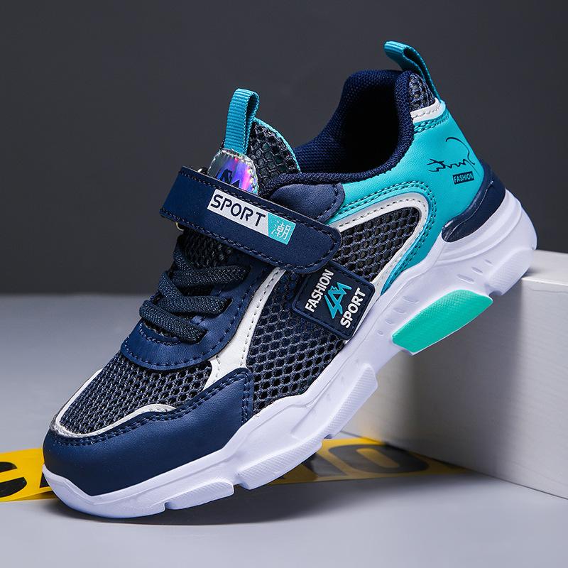 Summer Children's Network Students Older Boys Spring Summer 2025 Running Footwear Network Light Primary School Middle School Sports Single