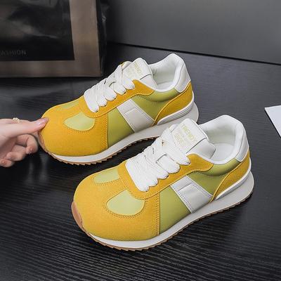 8 Round Head Platform Shoes Women's Spring New Retro Versatile Style Casual Sports Shoes