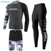 Mens Long Sleeve Rash Guard UV Protection Quick Dry Swimwear Snorkeling Surfing Diving Pool Spa