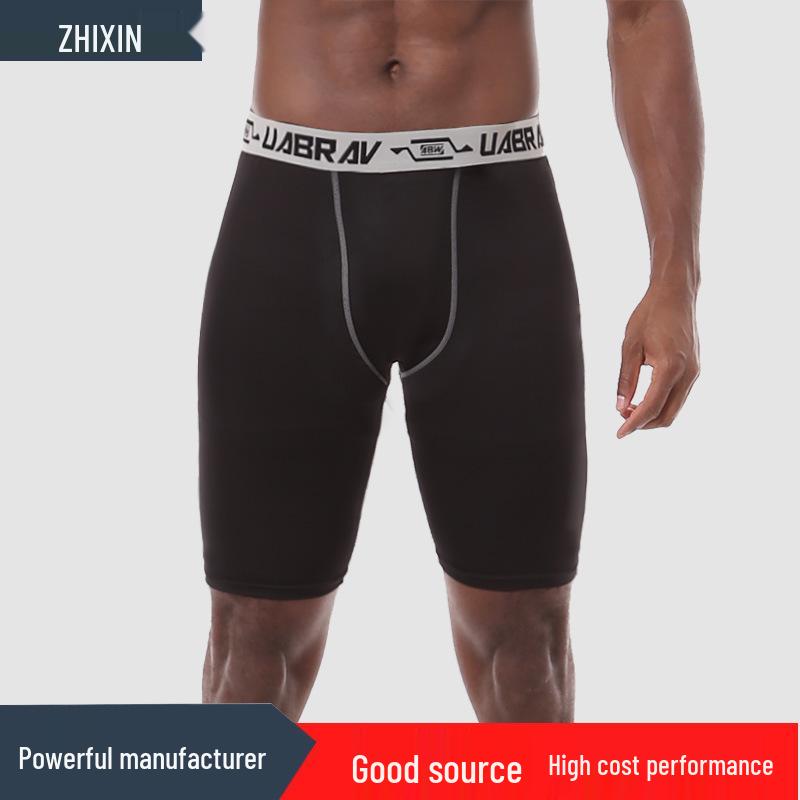 

Men s Quick-Dry High Elastic Compression Basketball Shorts M