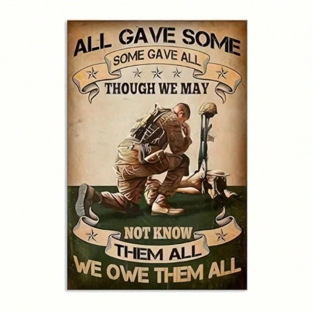 Retro Metal Tin Sign Living Room Wall Art Decor 20x30cm