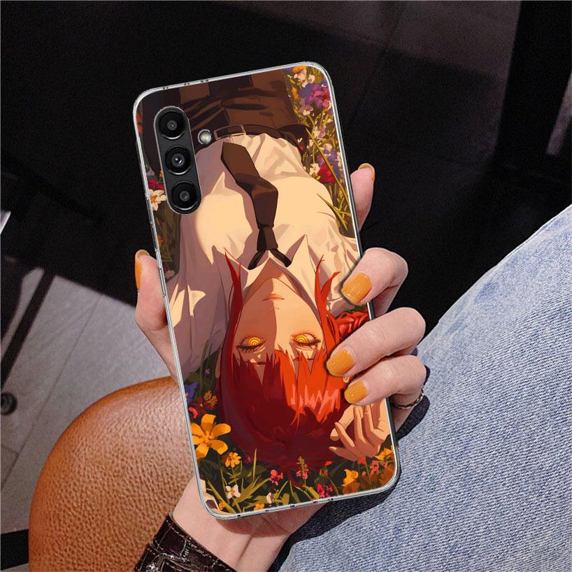 C-Chainsaw Mans Makima Phone Case For Samsung Galaxy A17 A16 A15 A14 A13 A57 A56 A55 A54 A53 A37 A36 A35 A34 A33 A26 A25 A24 A23