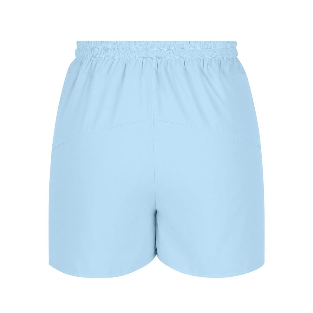 Damen High Waist Freizeit-Shorts mit Taschen Elastischer Bund Entspannte Passform Leichter Stoff für den Alltag