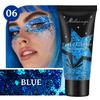 Ombre à paupières Gel Pailletée Nacrée - Maquillage Visage Scintillant pour Scène & Boîte de Nuit, Cosmétique Scintillant Pigmenté Longue Tenue
