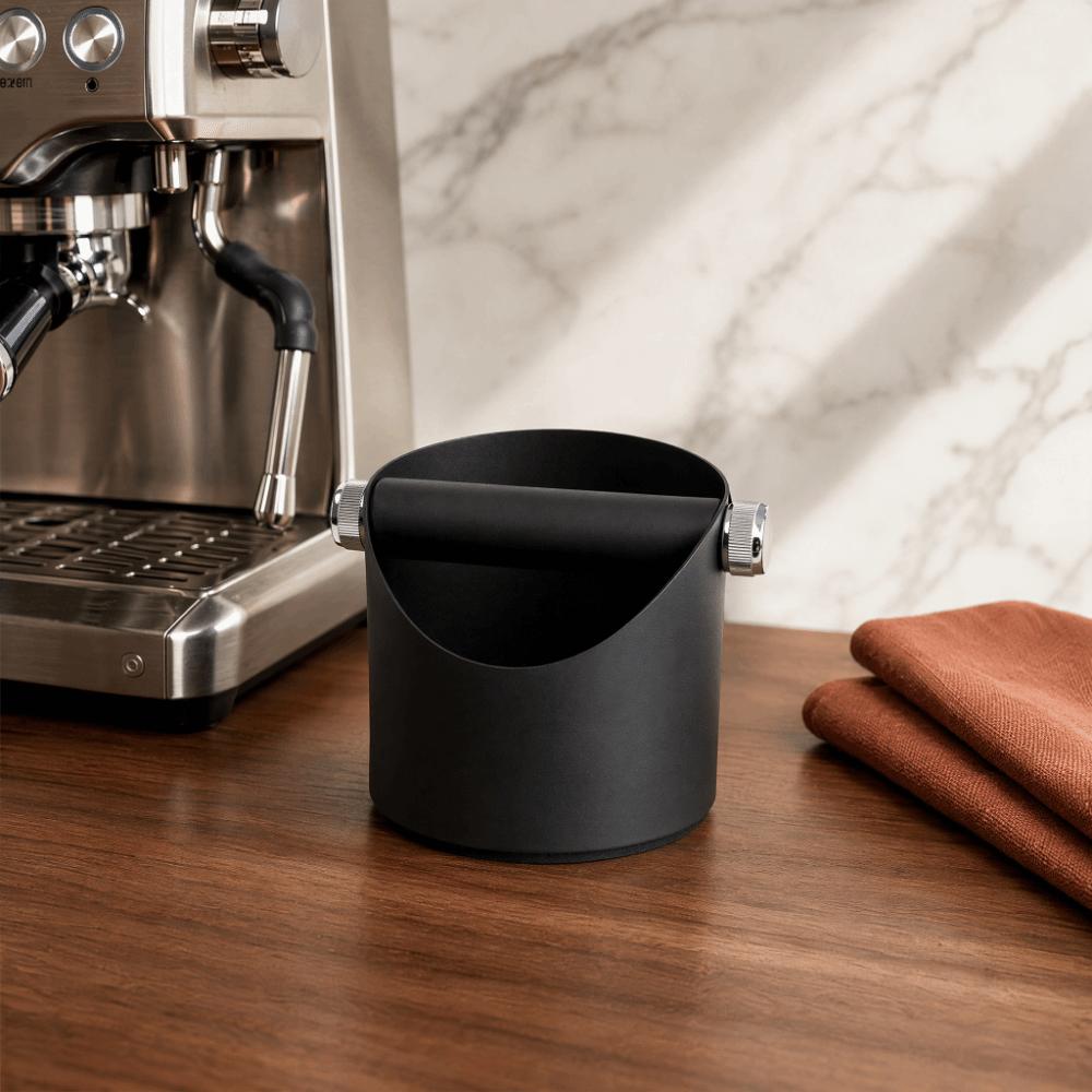 Large Capacity Coffee Knock Box Non-Slip Base Espresso Knock Box Coffee Waste Bin Home Use