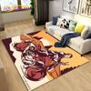 Retro Vintage Motorcycle Area Rug Large,Carpet Rug for Living Room Bedroom Sofa,Kitchen Bathroom Doormat Non-slip Floor Mat Gift