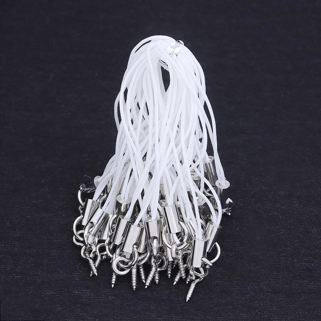 50pcs/lot Hand Wrist Lanyard String Short Grip Lanyard Mobile Phone Strap for USB Flash Drive Keychain ID Badge Holder DIY