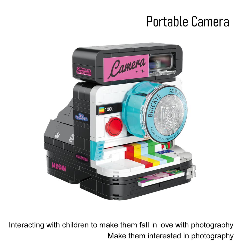 Sammelbares LED Kamera Bauset - Realistisches DSLR Modell, MINT Spielzeug & Bürodeko für Fotografie-Liebhaber