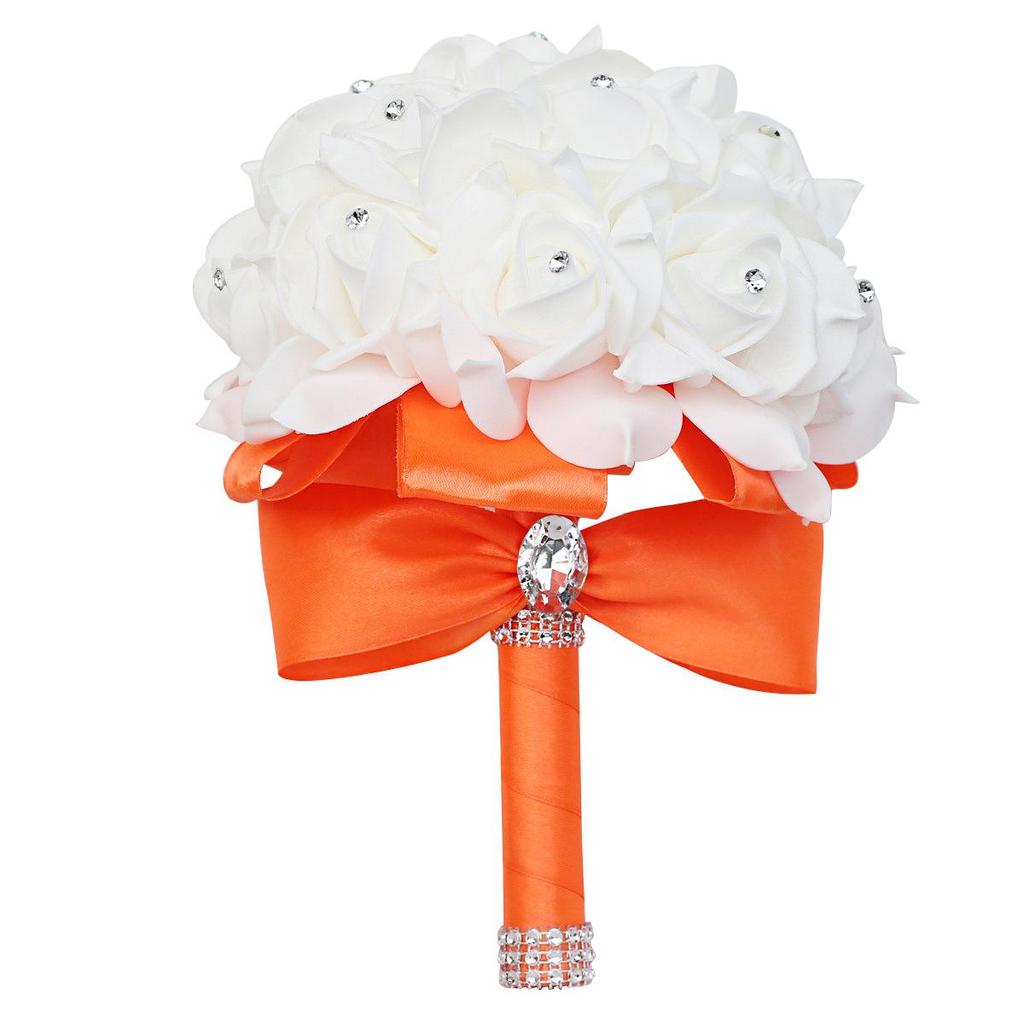 Multicolor PE Foam Bridesmaid Hand Bouquet for Weddings
