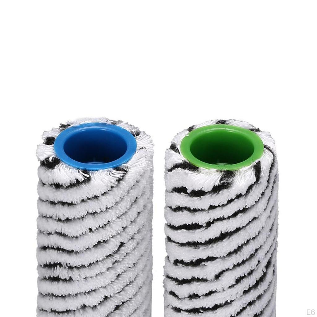 2 Pieces Hard Floor Cleaner Roller Replacement Rollers Replaces Spare Parts Soft Microfiber
