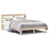 VidaXL Bed Frames with Headboard 140x200 Cm Solid Pine Wood, Bed, Bedroom Furniture, Wooden Bed, Bed 3306788