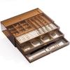 Walnut Jewelry Storage Box for Necklaces, Earrings, Bracelets, and More
