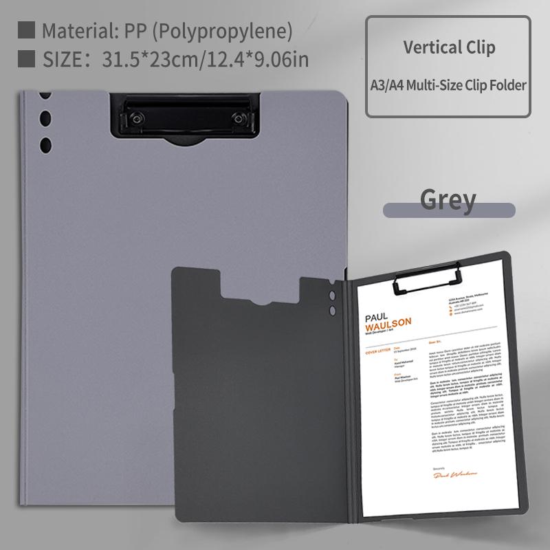 

A4 File Folders Documents Organizer Clipboard With Cover A4 Paper Folder For Business And School Stationery And Office Suppl X (as the picture-70960-)-