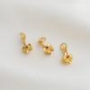 Gold-Plated Zirconia Butterfly Pendant Clip-On Jewelry Accessory