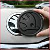 GNL1  80/90/100MM Car Front Grille Logo Hood Badge Emblem Sticker Auto Accessories For Skoda Fabia Octavia Karoq Kodiaq Kamiq Superb