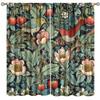 Tenda Retro Finestre William Morris con Motivo Botanico, Tenda Oscurante William Morris Arte Floreale 2 Pannelli