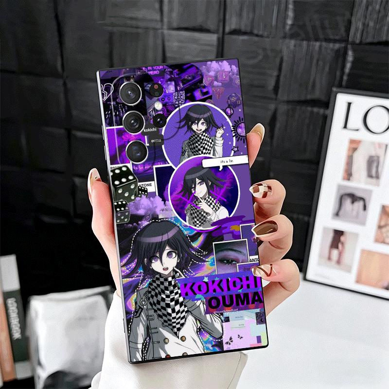 Anime D-Danganronpa Soft Phone Case for Samsung Galaxy S26 S25 Edge S24 Ultra S23 Plus S22 S21 FE S20 Black Cover Back Shell