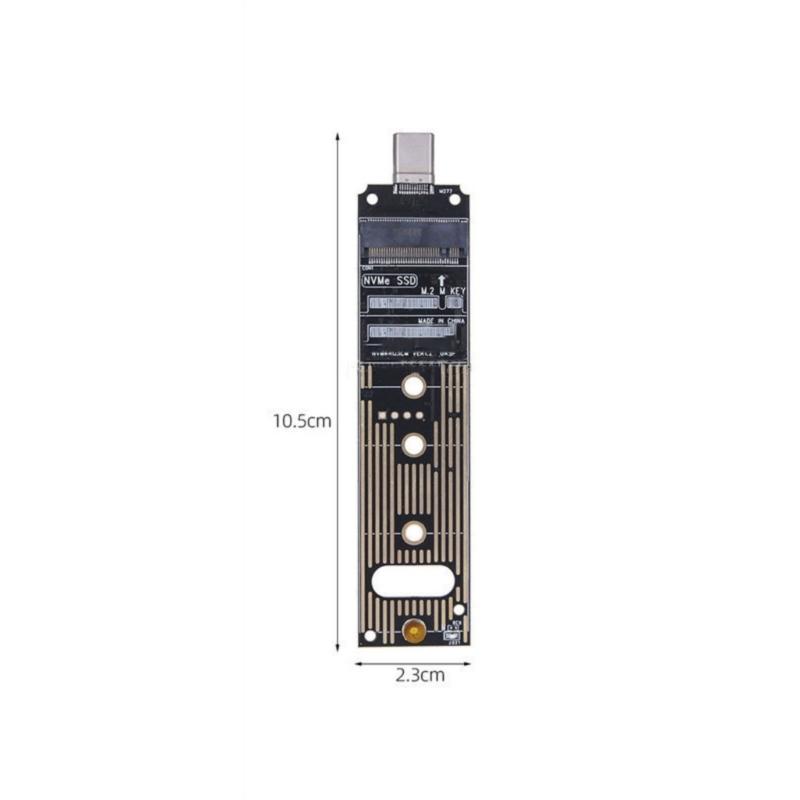 M.2 NVME SSDs to USB Adapter for Fast File Transfers Support for 2280 2260 2242 2230 Drive Type C/USB Interfaces