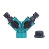 Washing Machine Faucet Connector with Switch Diverter - 4/6 Points, Plastic, 1/2 Nipple