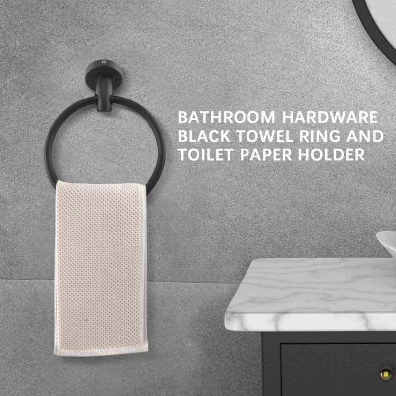 Towel Steel Stainless Ring And Tissue Holder Set Suitable For Daily Bathroom Use