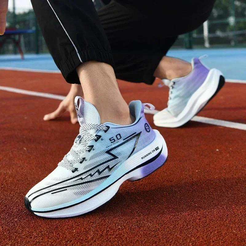 Herren Laufschuhe Lässig Bequem Sportliche Schuhe für Körperliche Tests Atmungsaktiv Leicht Rutschfest Herren Sneaker Marathon