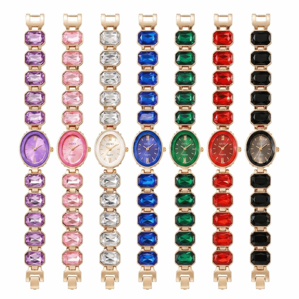 Diamond Studded Watch Strap Quartz Watches Rhinestone Women Wristwatch Wrist Decoration Women Girl