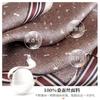 British style spring autumn winter men's and women's silk small square scarf plaid brown small silk scarf mulberry silk scarf