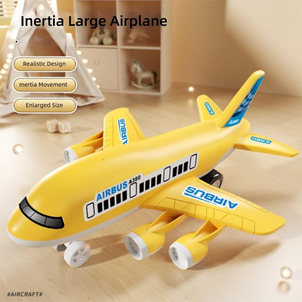 Inertia Function Large Airplane Toy Large Size Passenger Plane Toy Inertia Airplane Model  Gifts
