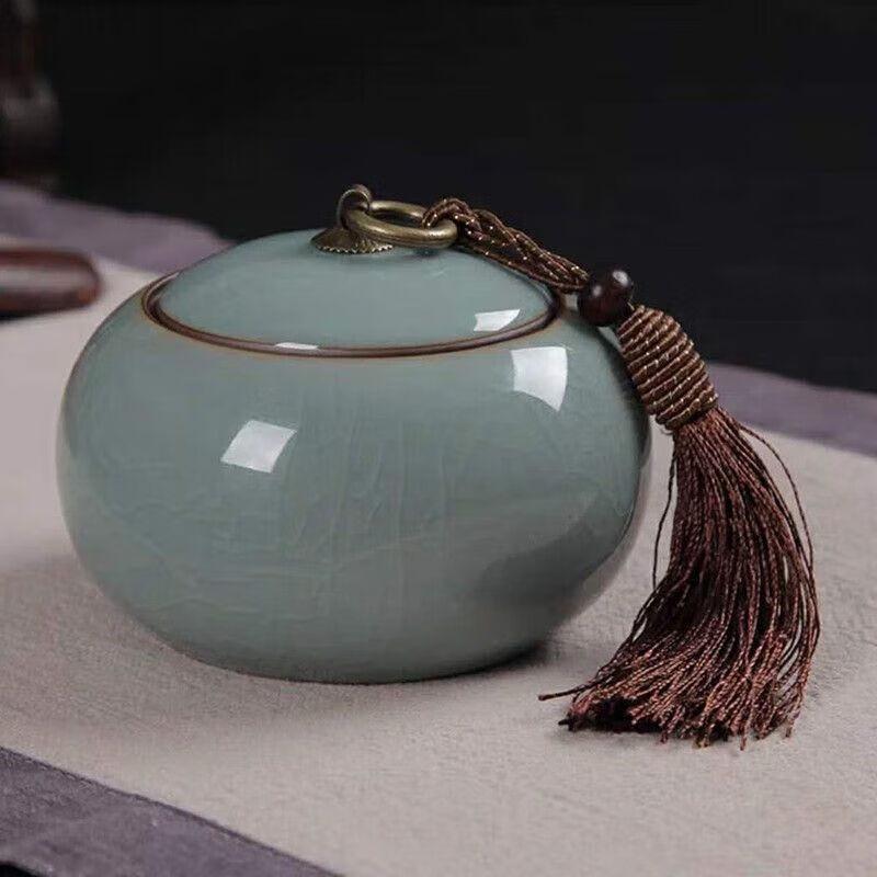 Celadon Ceramic Tea Caddy 250ml