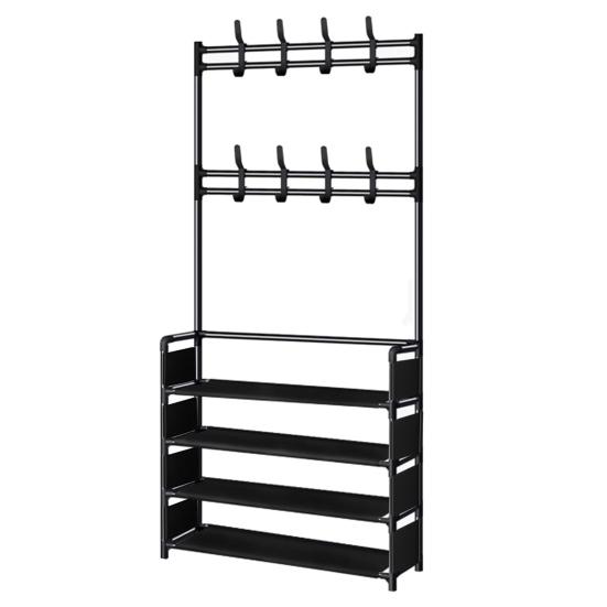 Multi-Layer Shoe Rack Doorway Clothes Hanger High Stability Simple Installation Shoes Shelf