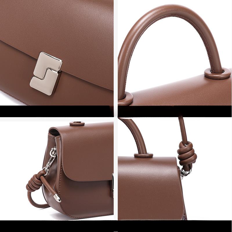 Echtes Leder Eine Nischen- und High-End-Pendler-Mode-Damenhandtasche Vielseitige und elegante Einzel-Schulter-Umhängetasche
