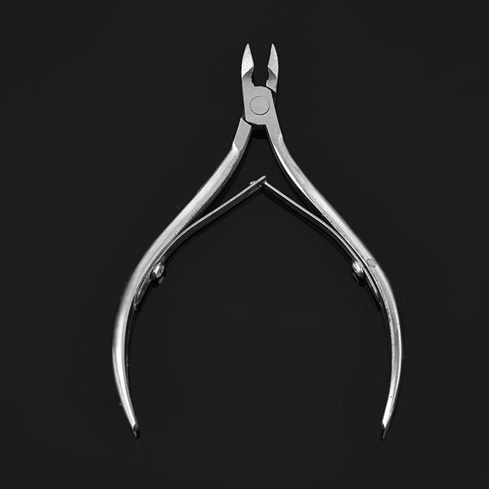 

1 ШТ. Манікюрні ножиці з нержавіючої сталі Інструменти для відлущування мертвої шкіри для нігтів Професійні канавки для нігтів Вбудовані педикюрні ножиці для нігтів