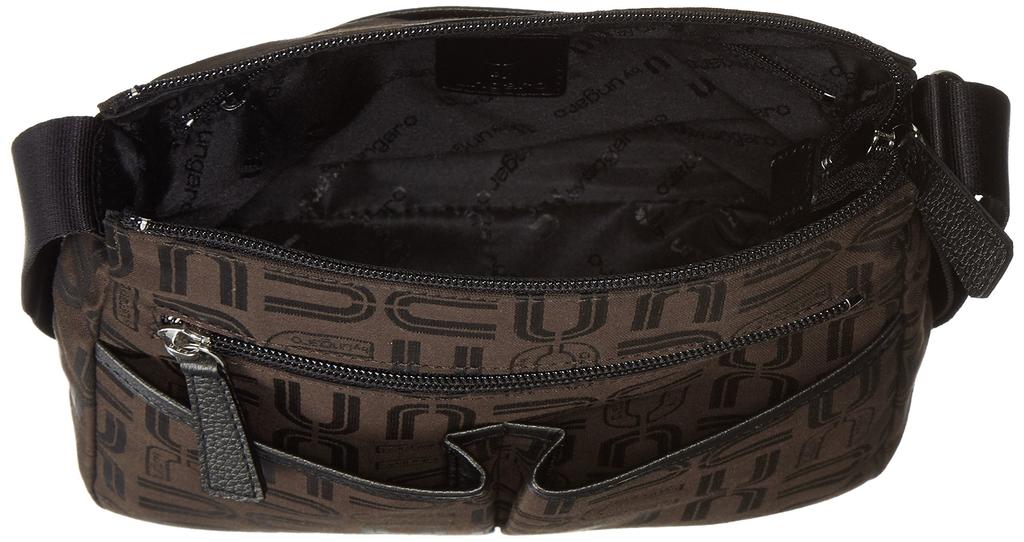 U by Ungaro Balma Monogramm Pochette, Hergestellt aus originalem Jacquard-Stoff, Lange Umhängetasche, Crossbody-Tasche, Hergestellt in Japan, UULH6US2