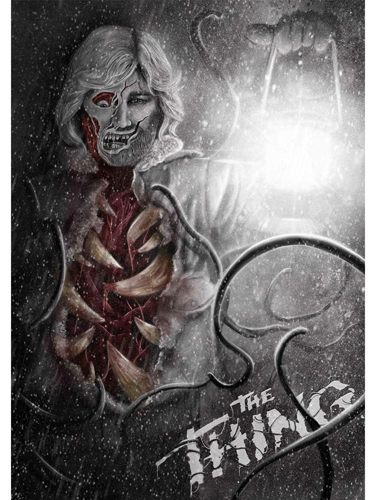 Classic Horror Movie The Thing Posters Print Canvas Painting John Carpenter Wall Art Picture For Bedroom Home Decoration