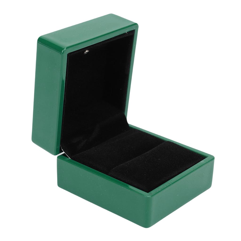 LED   Box Luxury High Gloss Finish Jewelry Display Engagement   Box with Light for Proposal Wedding