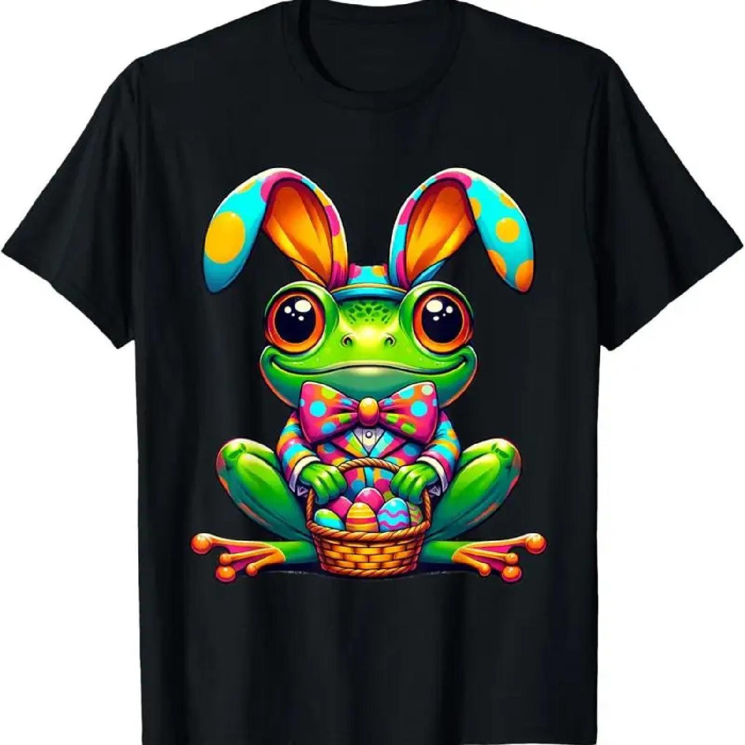 Easter Frog Bunny Ears Kids T Shirt S