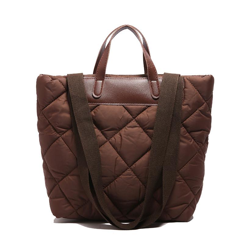 Spacious And Stylish Nylon Tote Bag For Women With Quilted Design Perfect For Use Everyday