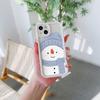 Cute Snowman Pattern Soft TPU Phone Case for iPhone 17 Air 16 15 14 Pro Max Plus 13 12 Mini 8 7 X Xs Back Cover