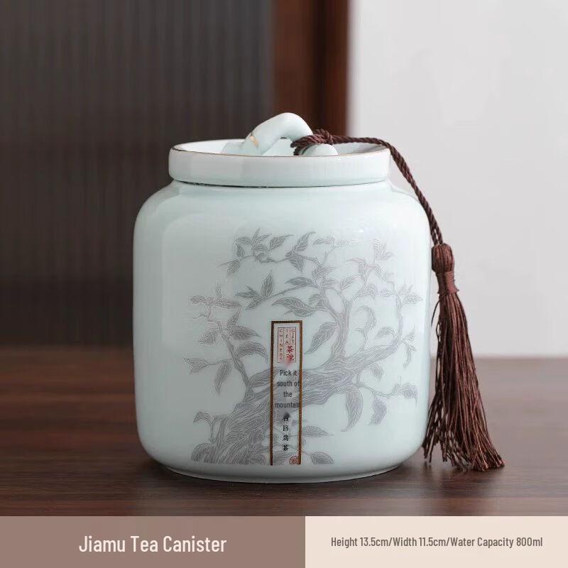 Ручная керамическая банка для хранения чая из фиолетовой глины