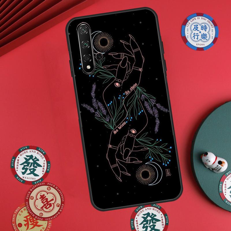 Witches Moon Witchy Mystery Totem For Huawei Nova Y73 Y72 Y61 Y91 Y90 Y70 Y60 12s 12i 11i 8i 9 10 SE P60 Pro P30 P40 Lite Case