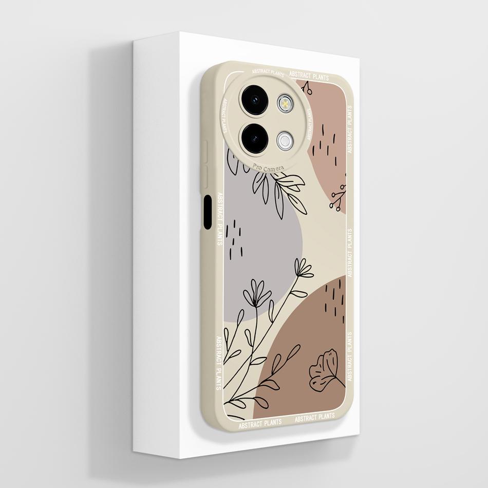 Case For Vivo Y38 Y58 T3X Y200i Y200T 5G Cute Panda Funda Soft Liquid Silicone Camera Protection Back Cover Shockproof Bumper