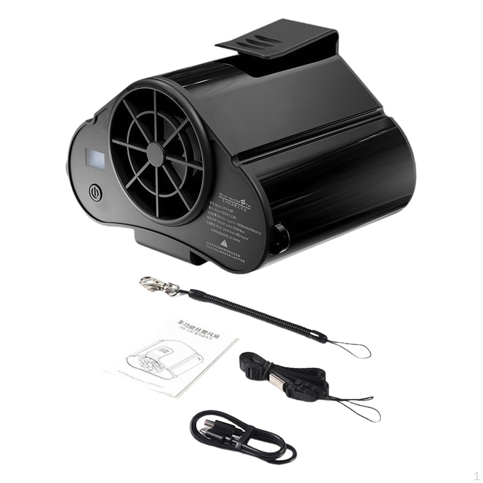 

Компактное персональное охлаждающее устройство с портативным вентилятором Black