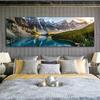 Landscape Canvas Painting, Lake Forest Mountain Scenery Painting Wall Art Decor Posters For Living Room Bedroom Prints Picture
