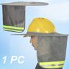 Reflective UV Sunscreen Neck Guard Curtain, Safety Helmet Sunshade Cover for Construction & Labour Engineering Outdoor Work