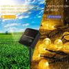 100 LED solar bubble ball string lights, 12M long IP65 waterproof LED fairy light, 8 lighting modes, crystal ball design