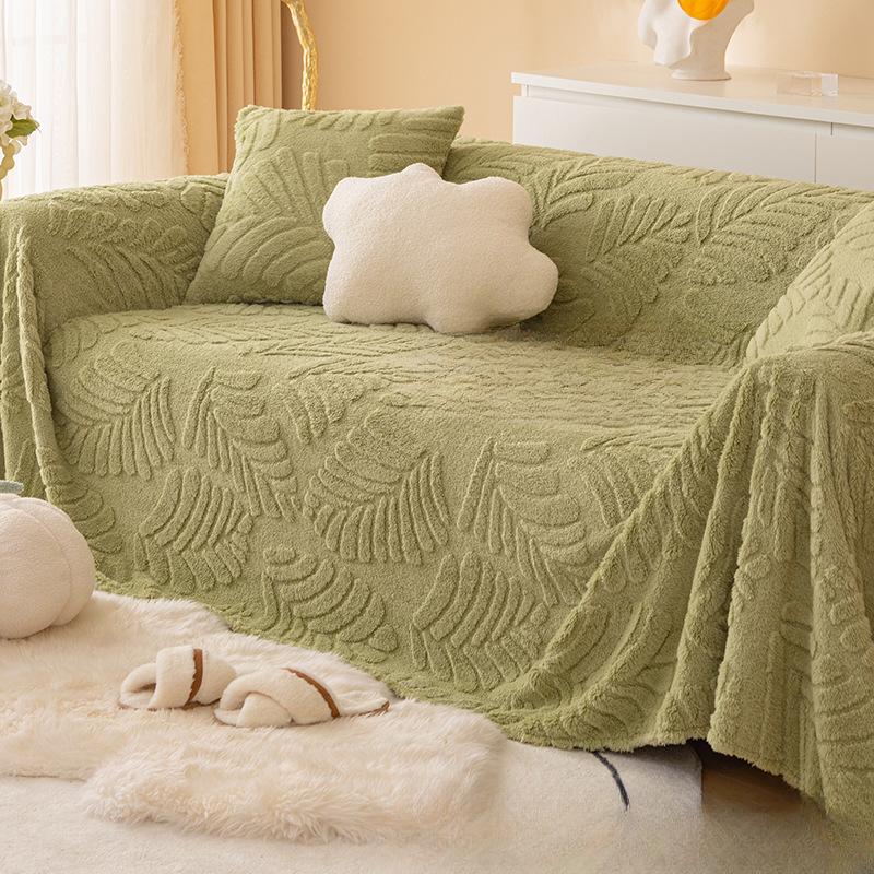 Ripebeskyttende Sofatrekk Stoff Ins Stil Sofahåndkle Vinter Plysj Sofatrekk Altomfattende Universalt Sofatrekk Fullt Dekket