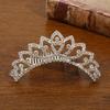 Rhinestone Tiara for Girls - Princess Crown Headpiece, Birthday Gift & Performance Hair Accessory